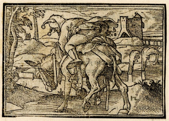 Of Reckless Fools,Woodcut c.1568-72. Illustration to Latin edition of Sebastian Brant's 'Ship of Fools',1572. (British Museum)